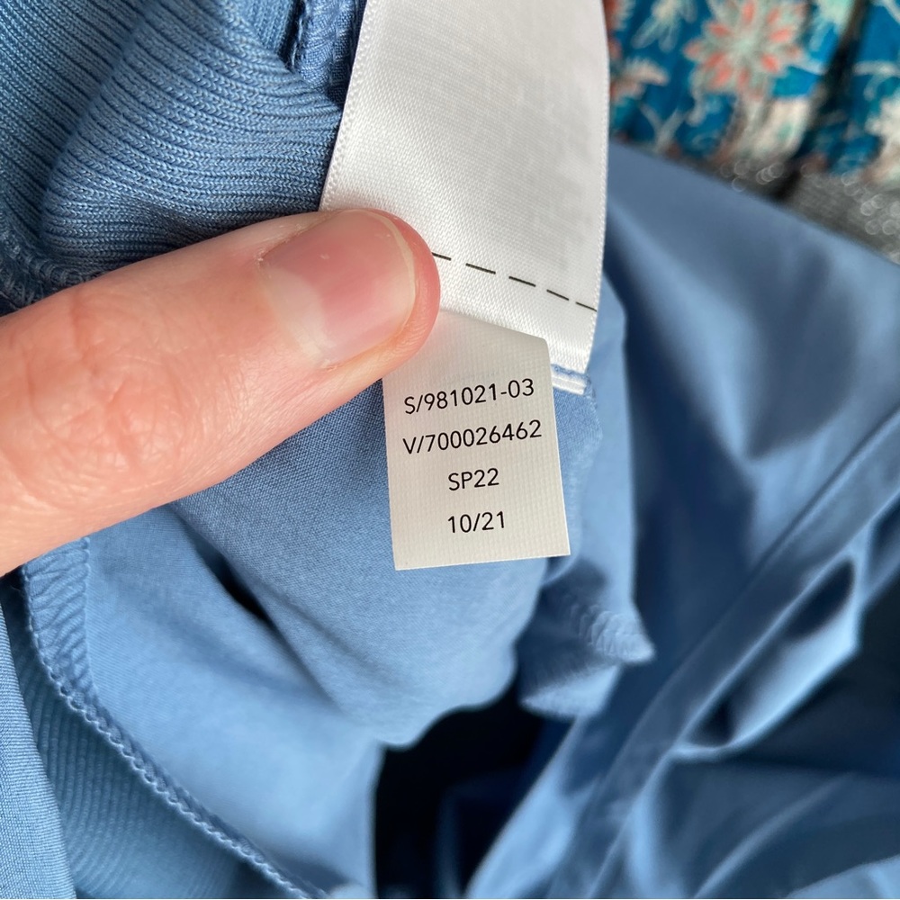 Athleta womens blue one piece casual athletic Brooklyn jumpsuit size 14 NWT. - Picture 11 of 12